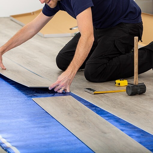 During Laminate Installation | Steve Hubbard Floor Covering