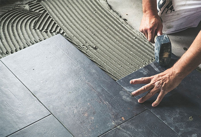 During Tile | Steve Hubbard Floor Covering