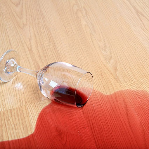 Spilled wine on laminate floor | Steve Hubbard Floor Covering