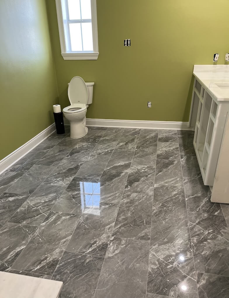 Bathroom tile flooring | Steve Hubbard Floor Covering
